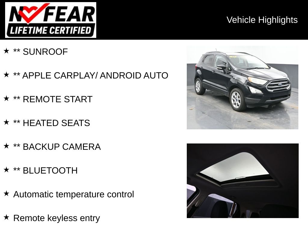 Certified 2019 Ford Ecosport SE with VIN MAJ3S2GE7KC251755 for sale in Delavan, WI