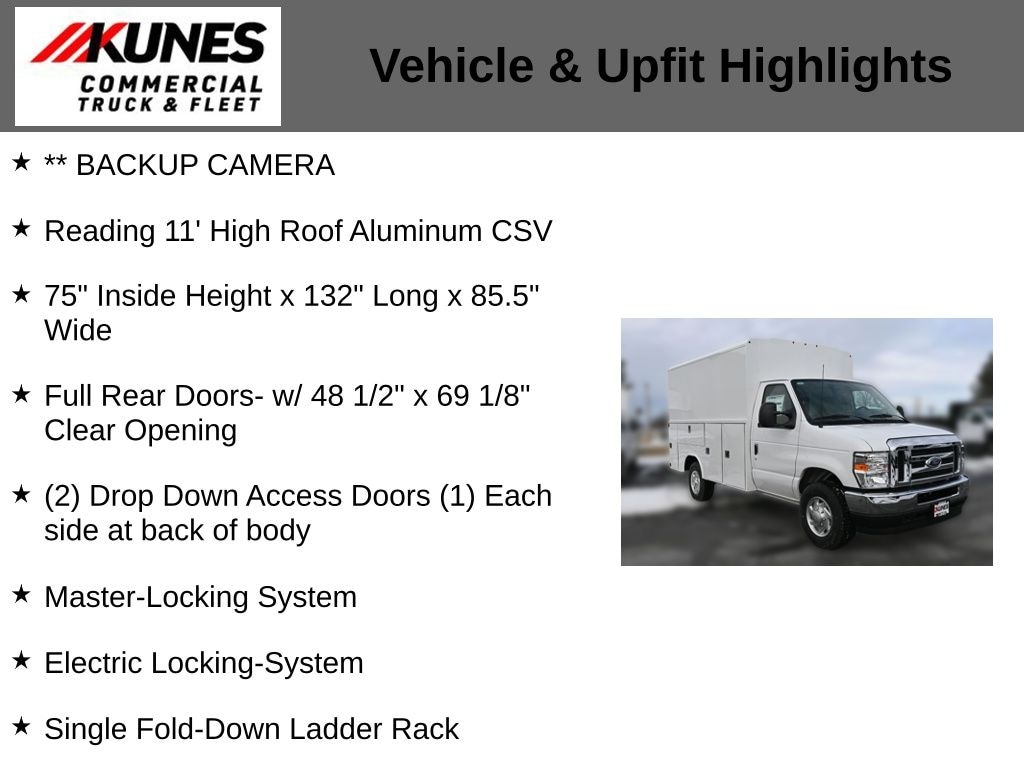 New 2025 Ford E-350 Cutaway Base Enclosed Service Body Truck