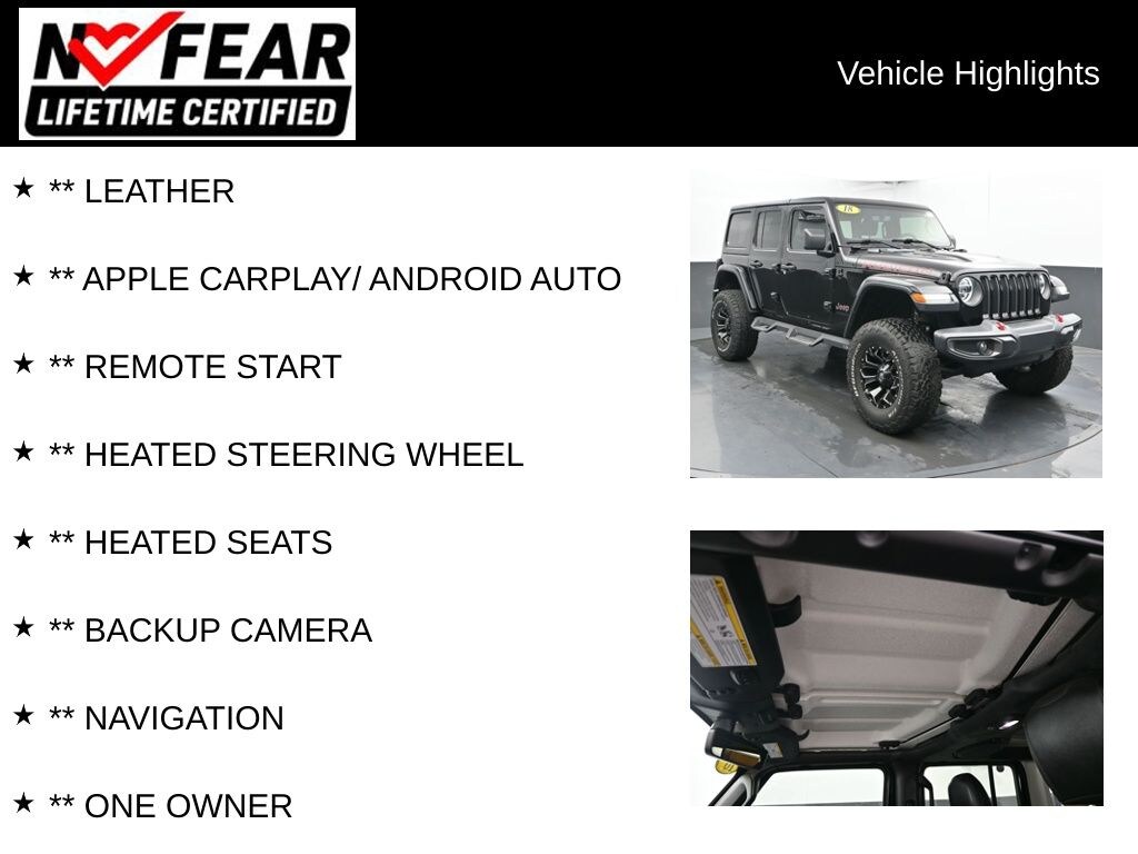 Certified 2018 Jeep Wrangler Unlimited Rubicon SUV
