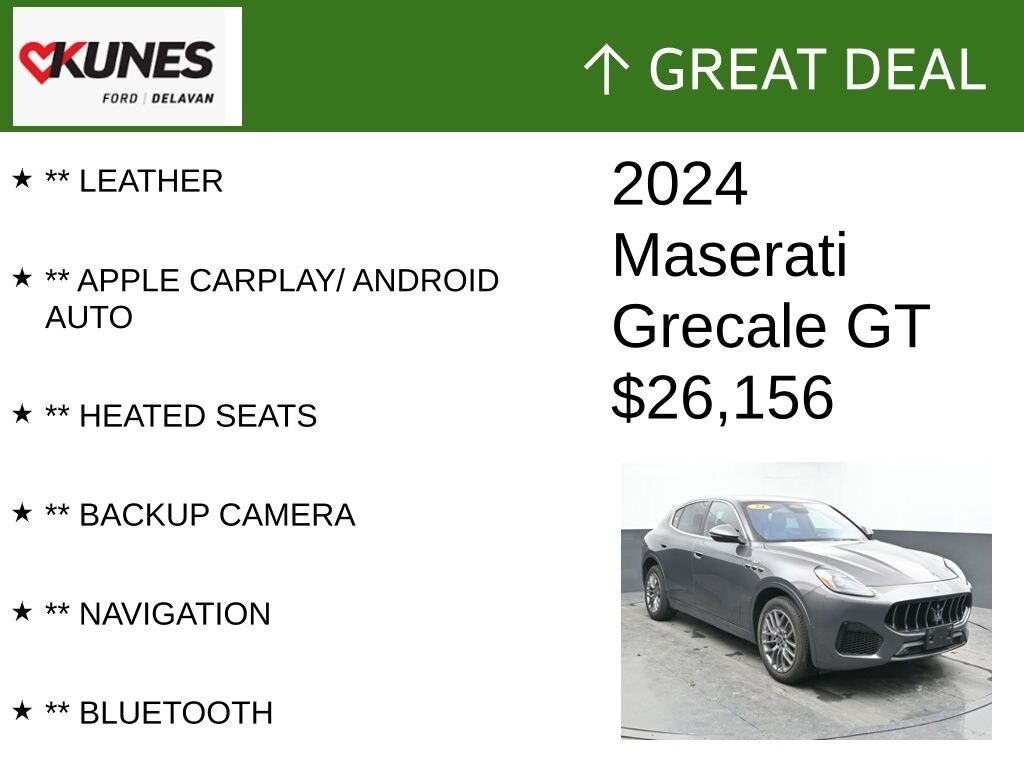 Certified 2024 Maserati Grecale GT SUV