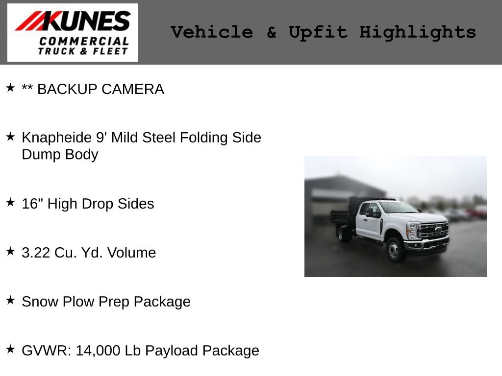 New 2026 Ford F-350 Chassis XL Dump Truck Truck Super Cab