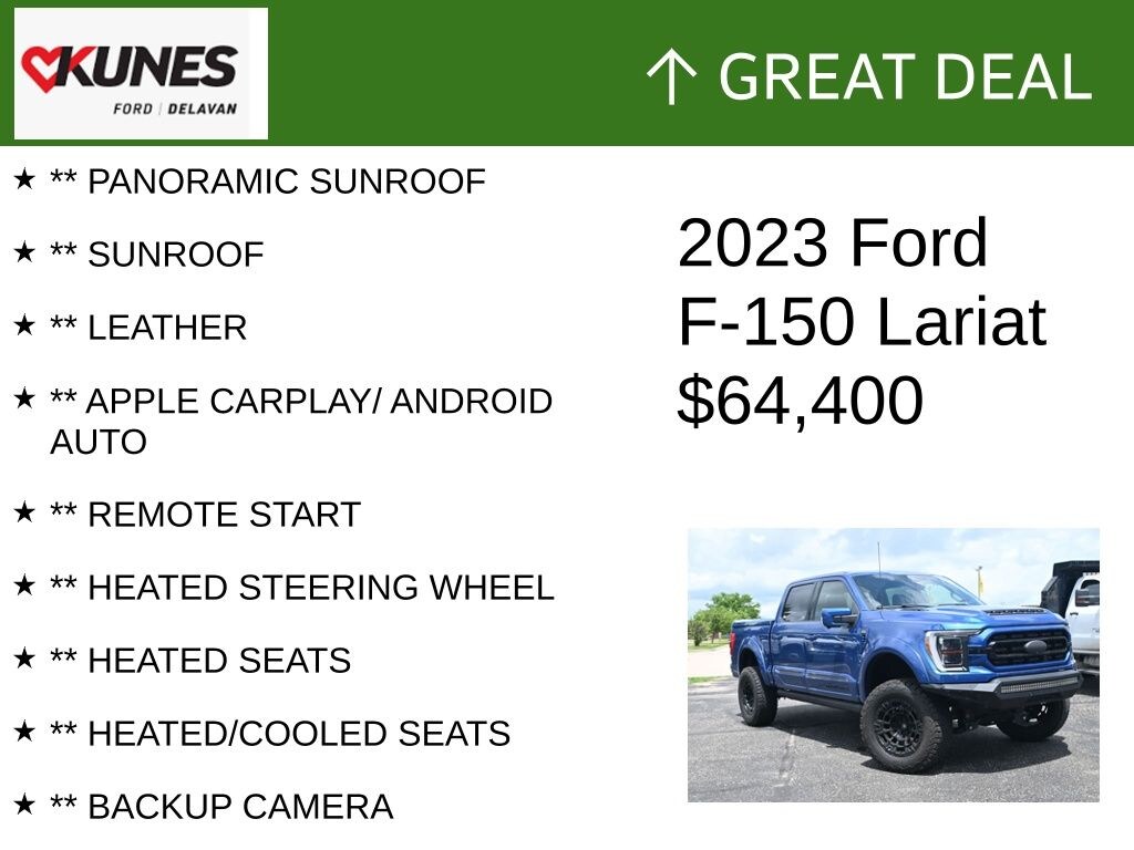 Certified 2023 Ford F-150 Lariat Black Ops Edition Truck SuperCrew Cab