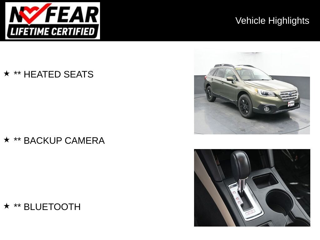 Certified 2017 Subaru Outback 2.5i Premium SUV