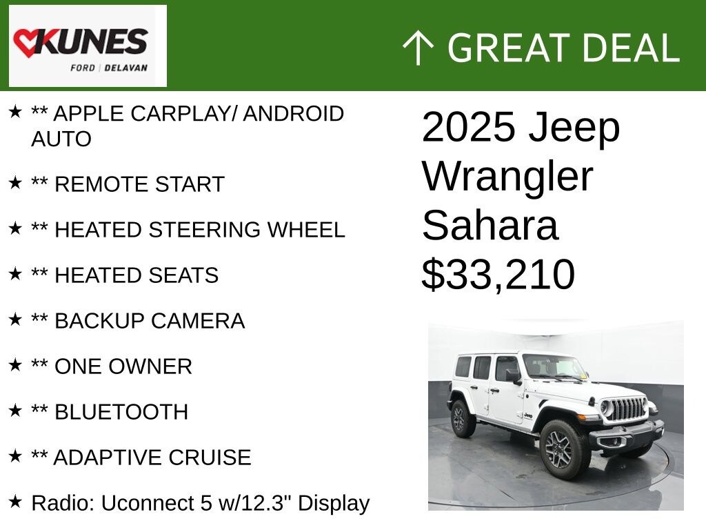 Certified 2025 Jeep Wrangler Sahara SUV