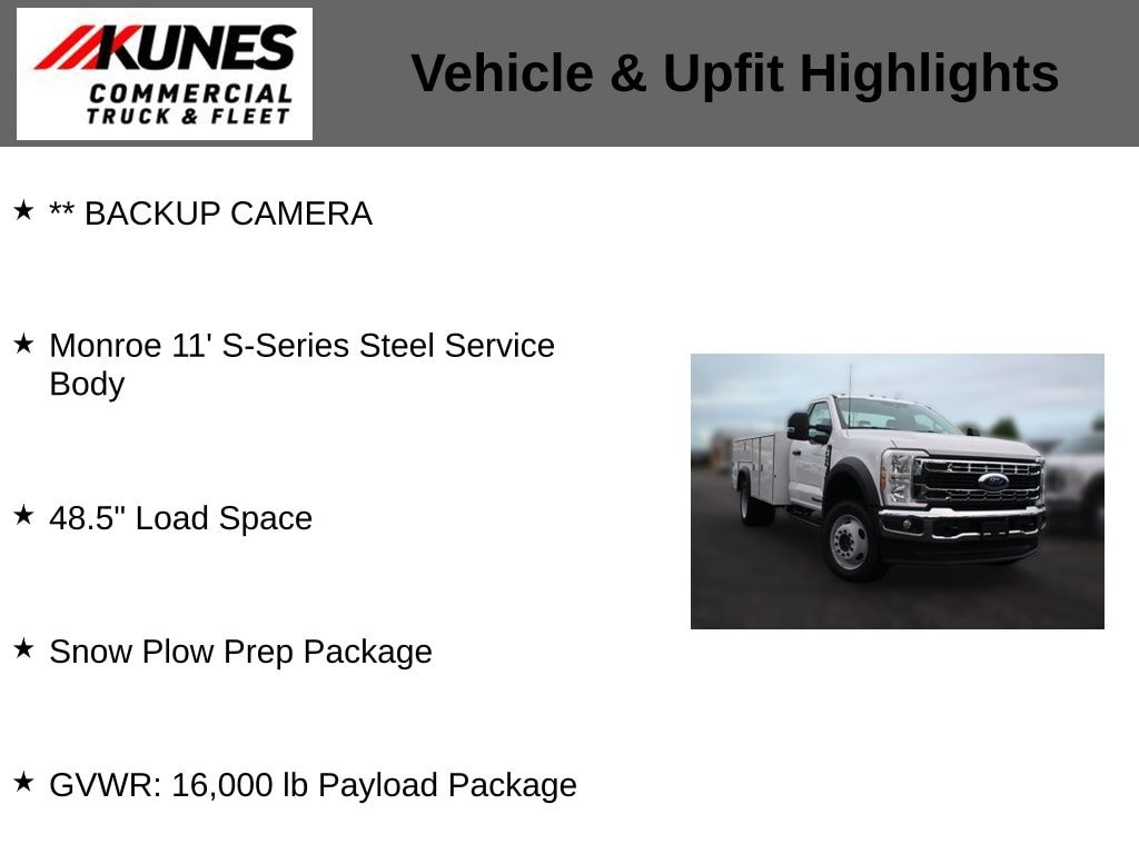 New 2025 Ford F-450 Chassis XL Service Utility Body Truck Regular Cab