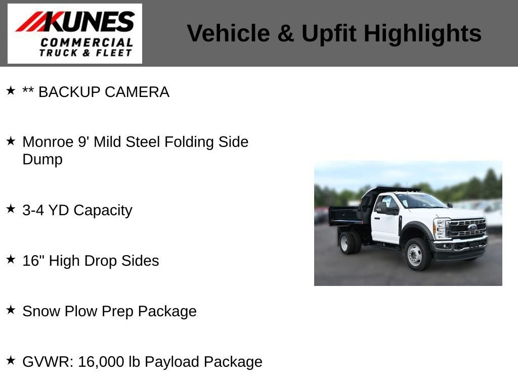 New 2025 Ford F-450 Chassis XL Dump Truck Truck Regular Cab