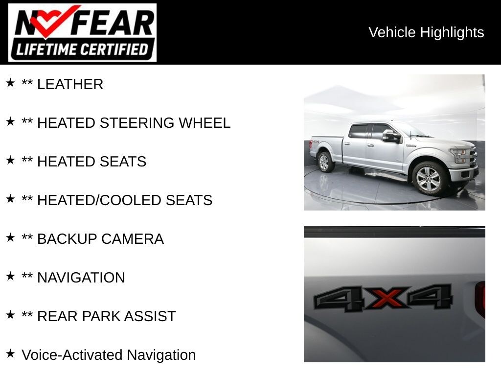 Used 2016 Ford F-150 Platinum Truck SuperCrew Cab