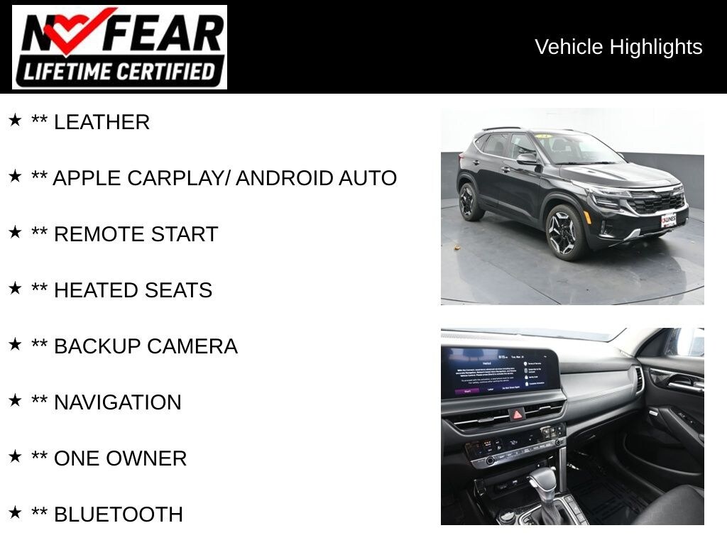 Certified 2024 Kia Seltos SX SUV