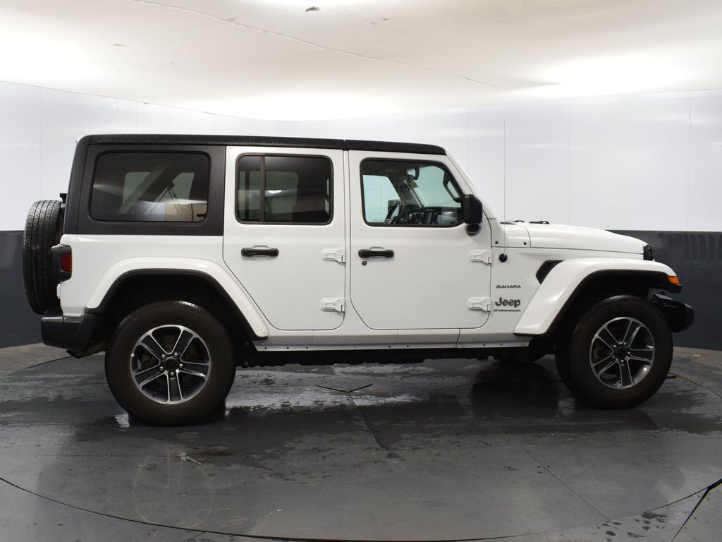 Certified 2023 Jeep Wrangler 4-Door Sahara with VIN 1C4HJXEN2PW599892 for sale in Delavan, WI