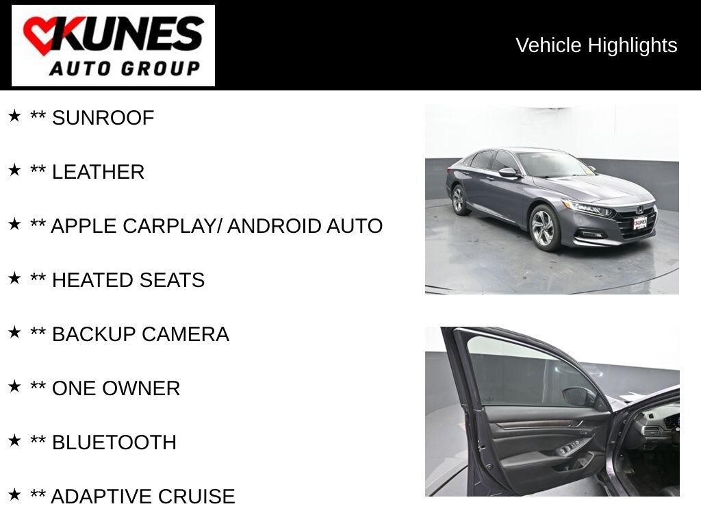 Used 2019 Honda Accord EX-L Sedan