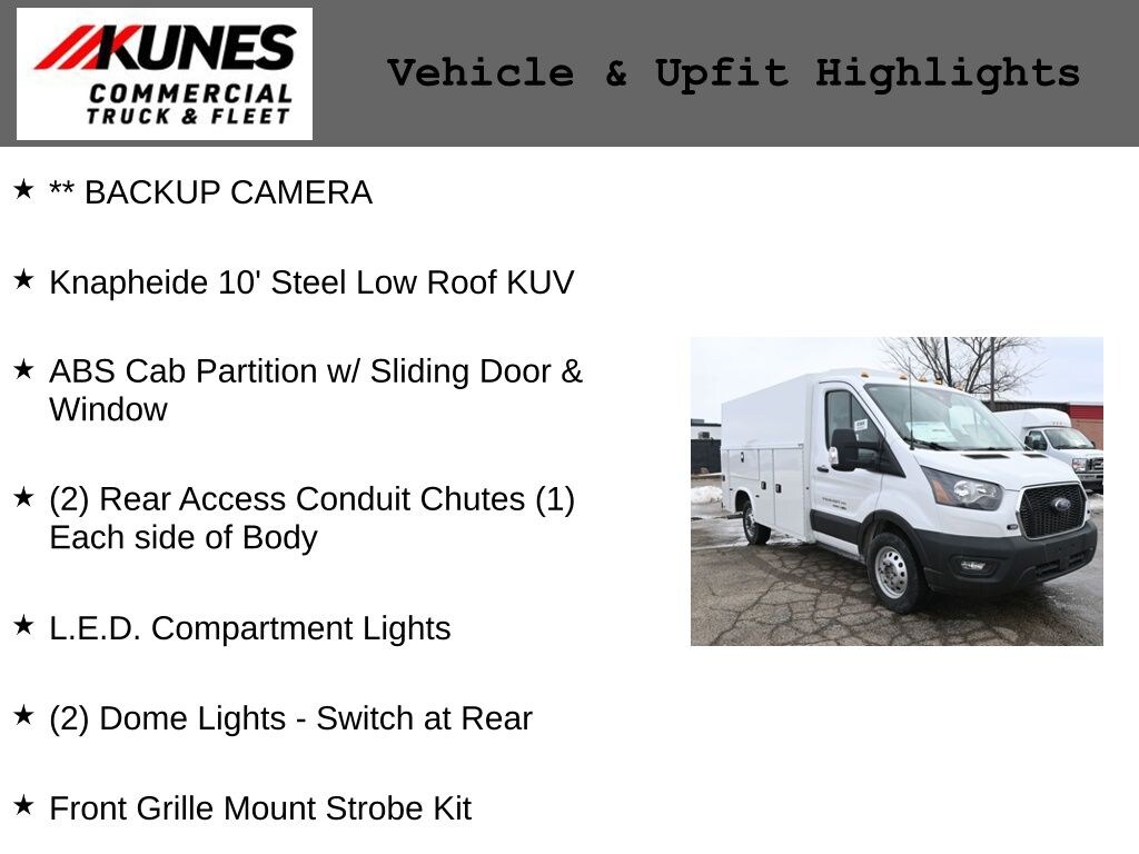 New 2024 Ford Transit-350 Cutaway Enclosed Utility Body Truck