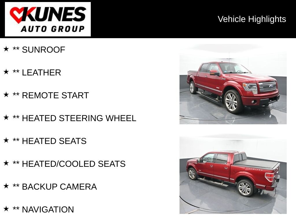 Used 2013 Ford F-150 Limited Truck SuperCrew Cab