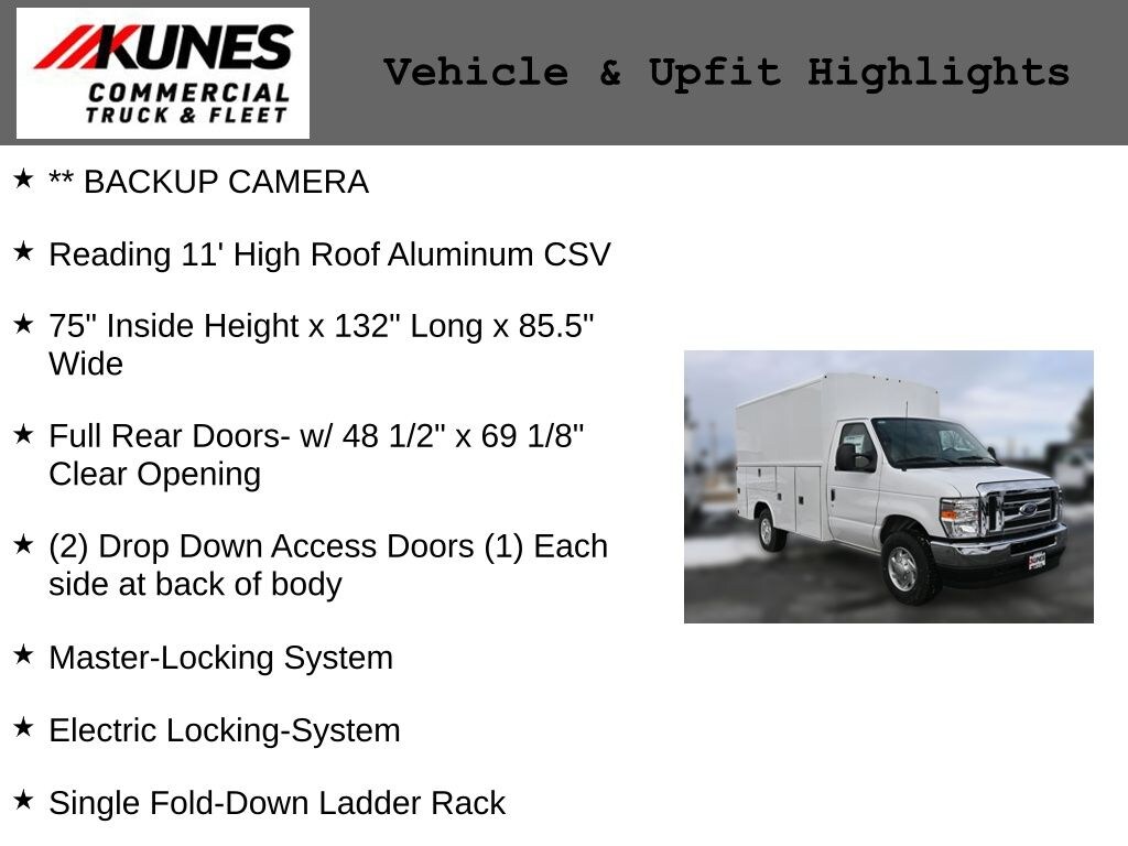 New 2025 Ford E-350 Cutaway Base Enclosed Service Body Truck