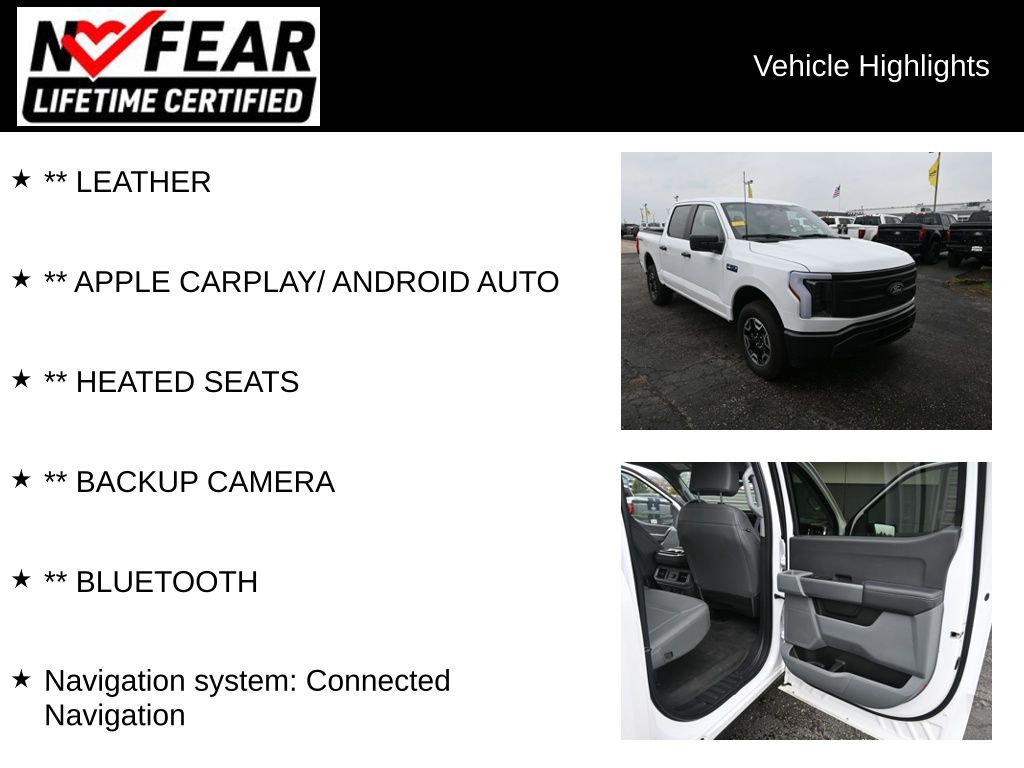 Certified 2024 Ford F-150 Lightning Pro with VIN 1FTVW1BK7RWG26230 for sale in Delavan, WI