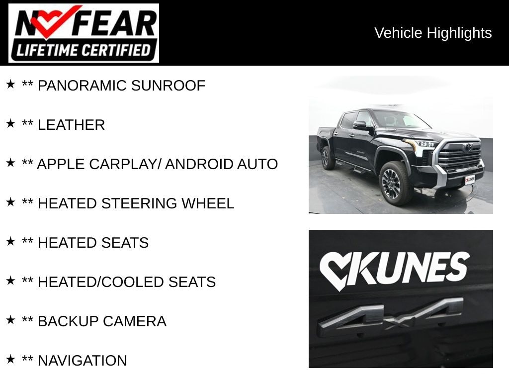 Certified 2025 Toyota Tundra i-FORCE MAX Limited Truck CrewMax