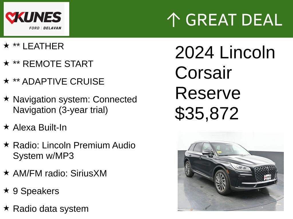 Used 2024 Lincoln Corsair Reserve SUV
