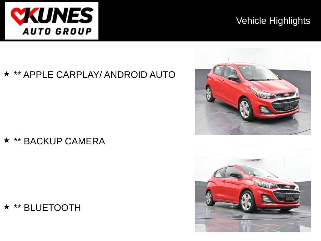 Used 2020 Chevrolet Spark LS with VIN KL8CB6SA2LC421245 for sale in Delavan, WI