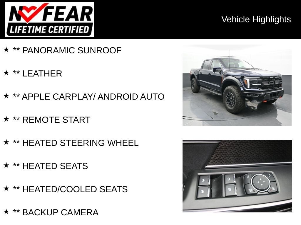 Certified 2025 Ford F-150 Raptor Truck SuperCrew Cab
