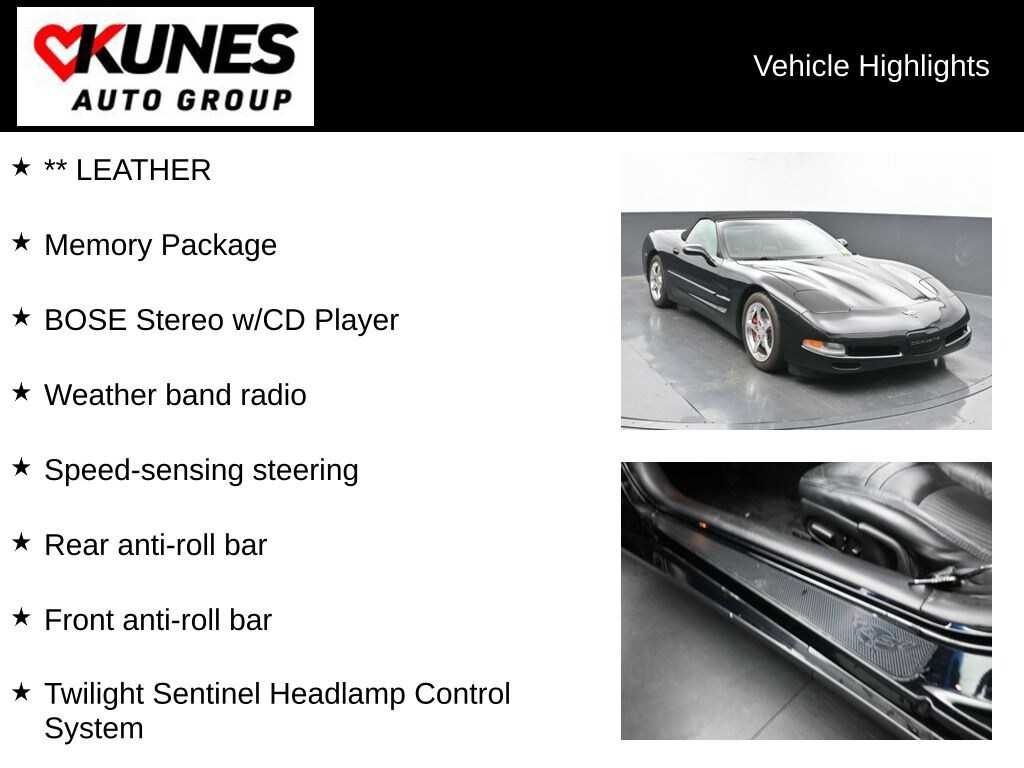 Used 2003 Chevrolet Corvette Base Convertible