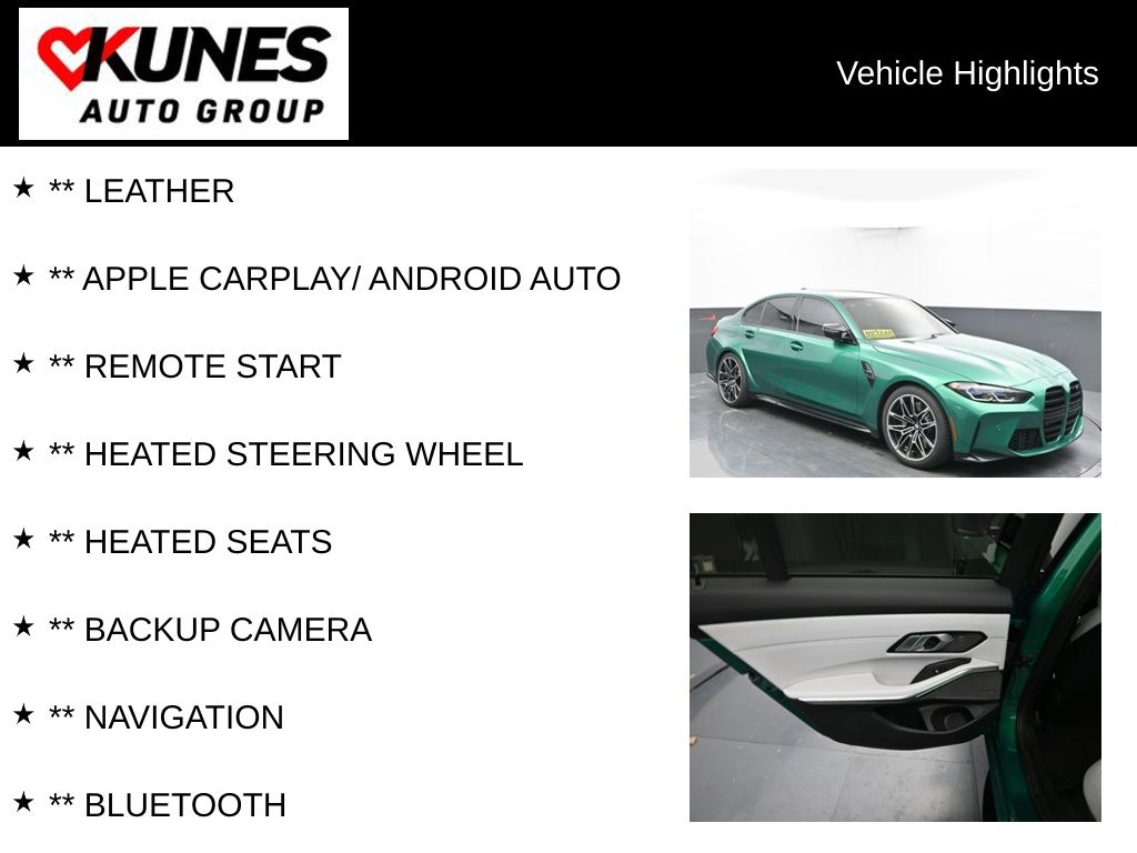 Certified 2022 BMW M3 Sedan Base with VIN WBS43AY08NFM39964 for sale in Delavan, WI