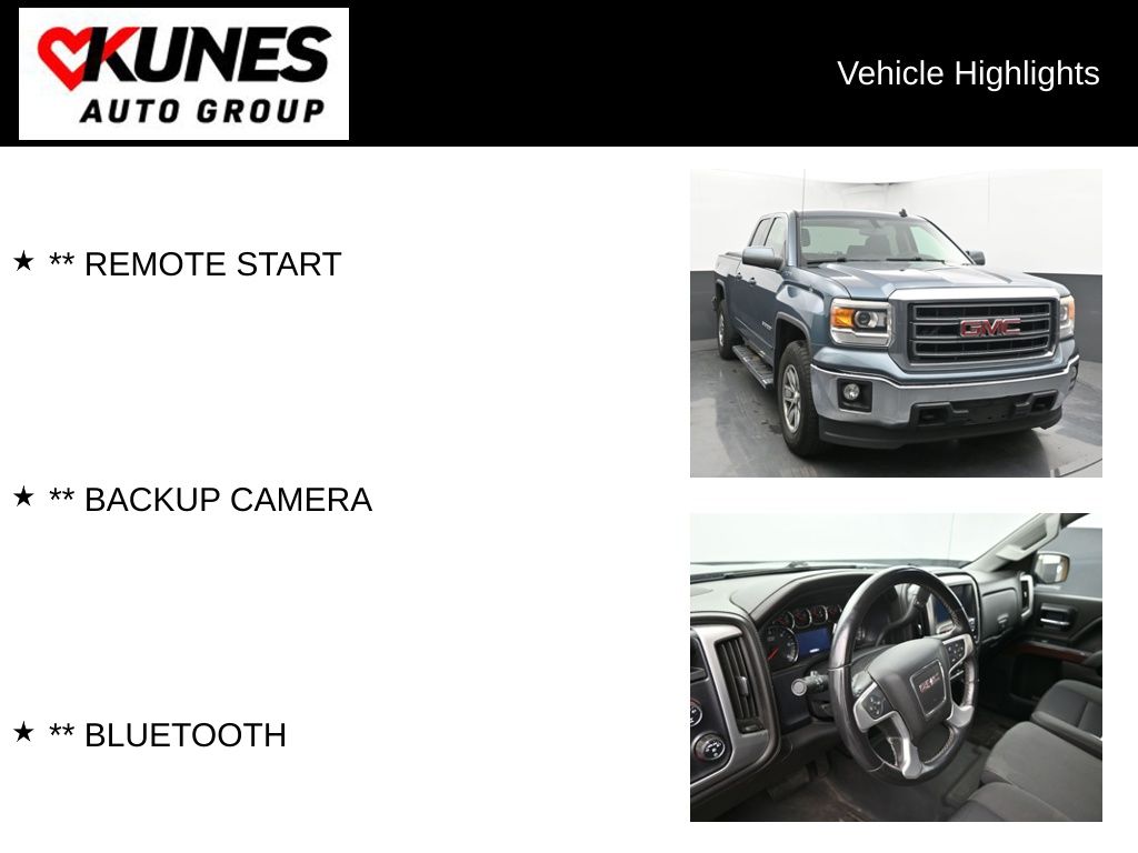 Used 2014 GMC Sierra 1500 SLE with VIN 1GTV2UEH4EZ147480 for sale in Delavan, WI