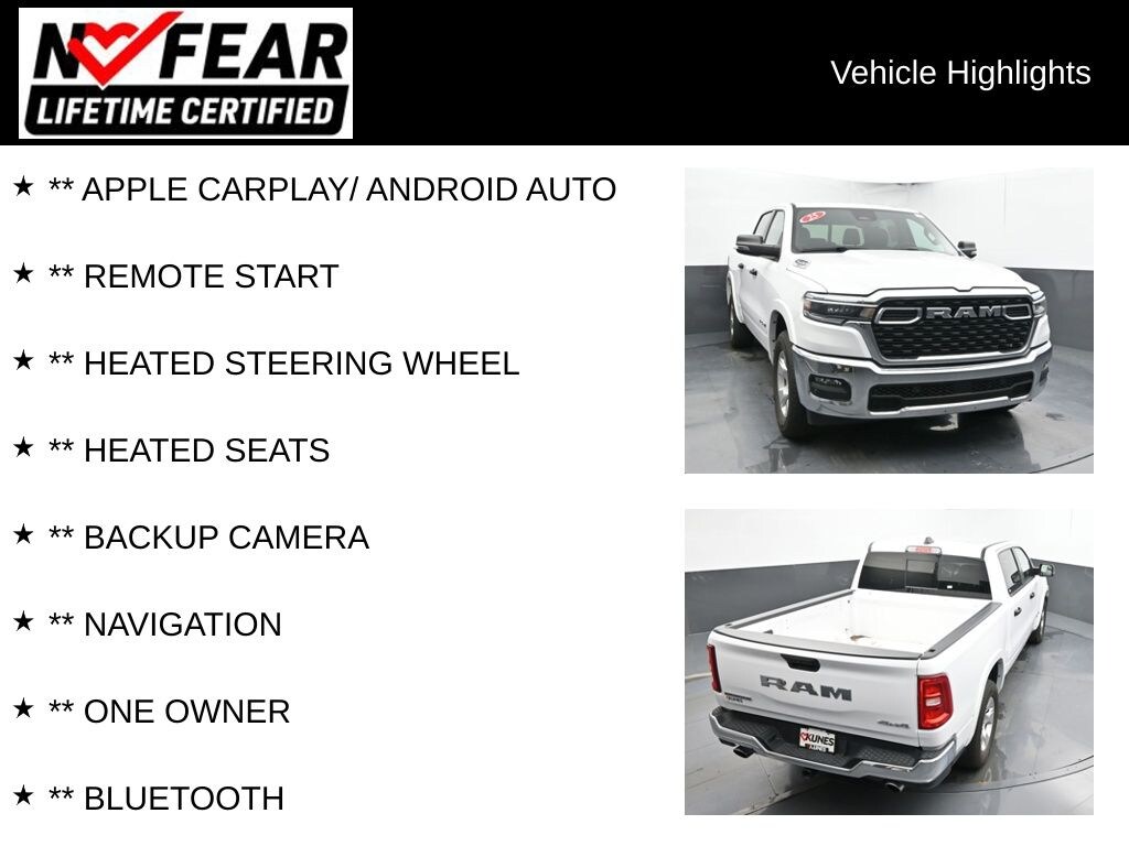 Certified 2025 Ram 1500 Big Horn/Lone Star Truck Crew Cab