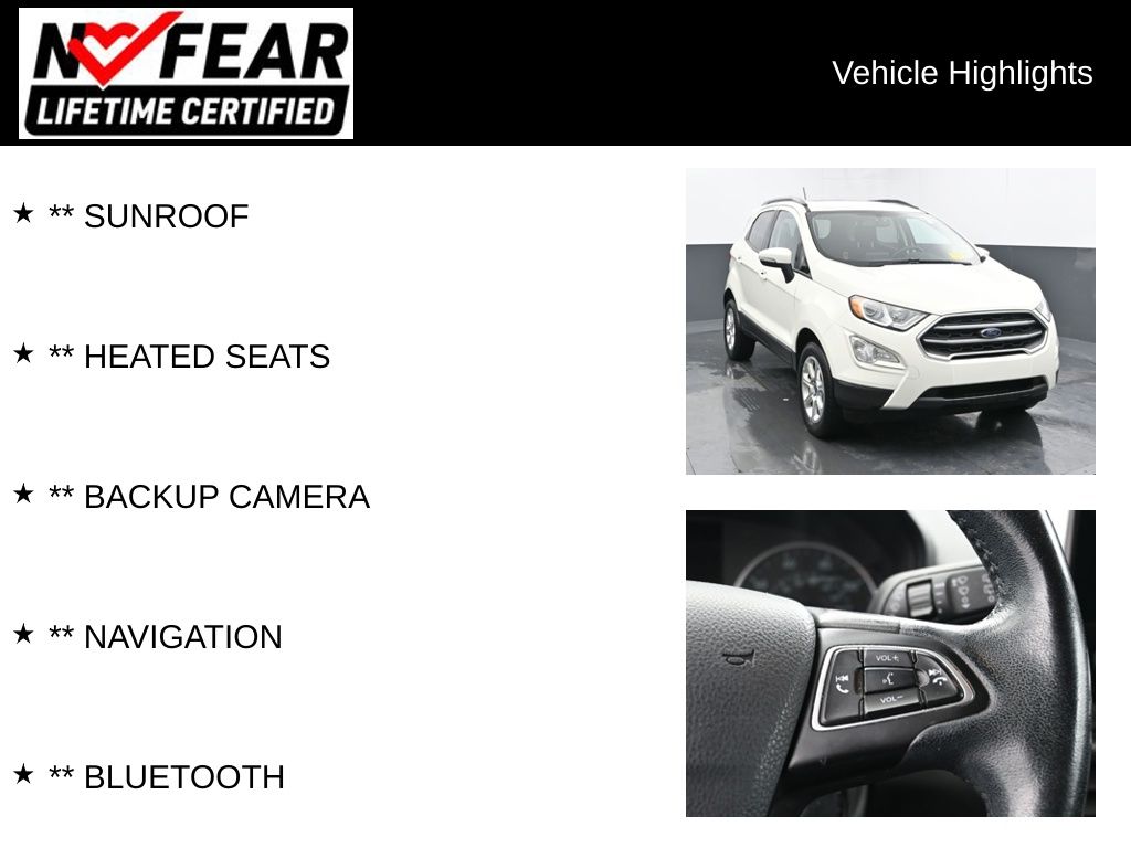 Certified 2020 Ford Ecosport SE with VIN MAJ6S3GL1LC320751 for sale in Delavan, WI