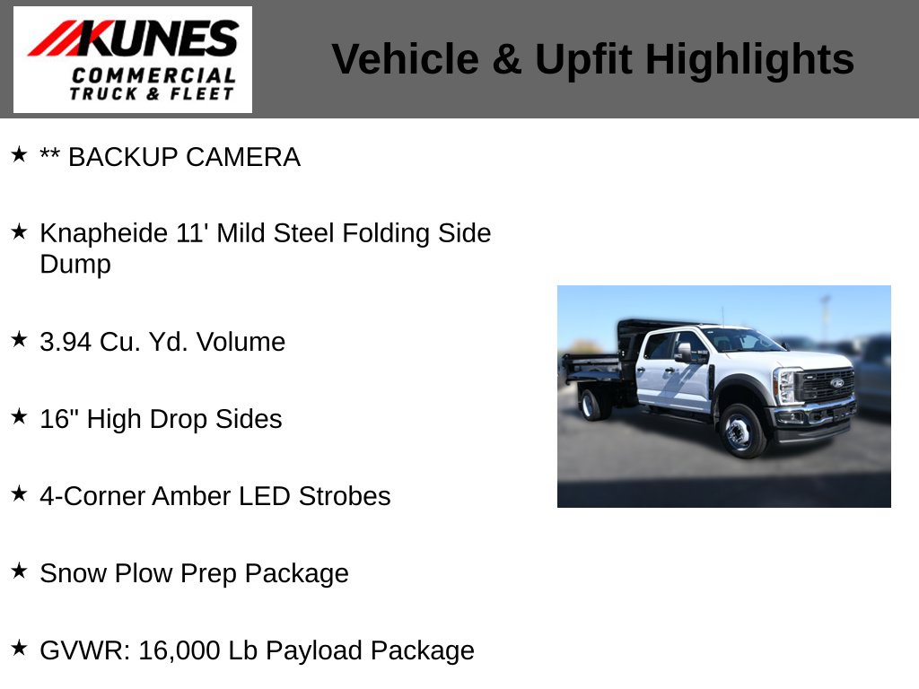 New 2027 Ford F-450 Chassis XL Dump Truck Truck Crew Cab