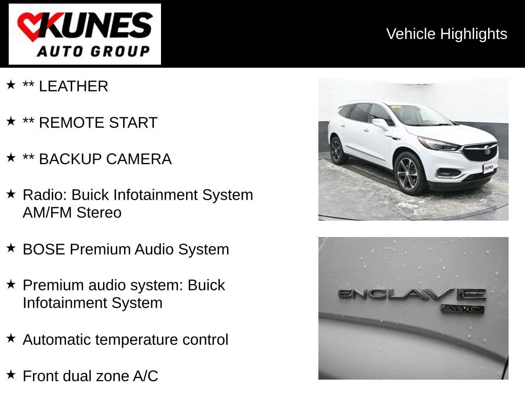 Used 2019 Buick Enclave Essence SUV