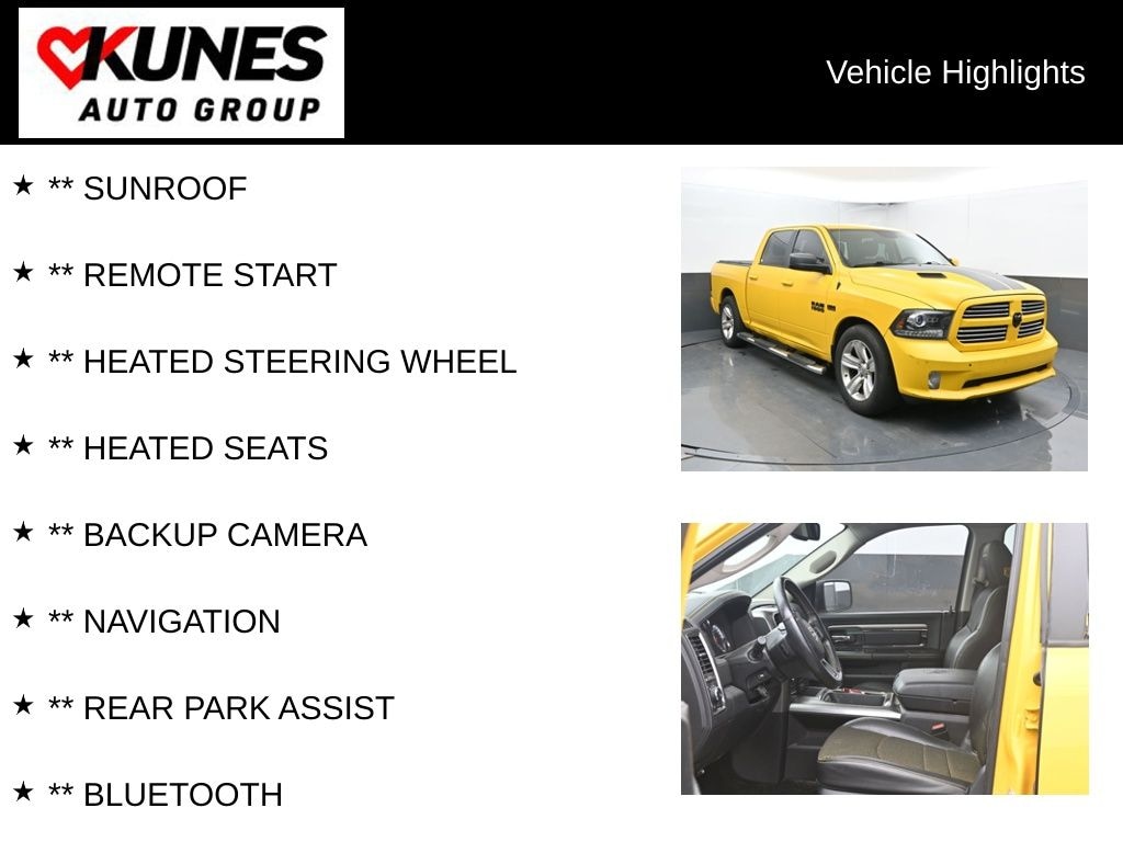 Used 2016 Ram 1500 Sport Truck Crew Cab