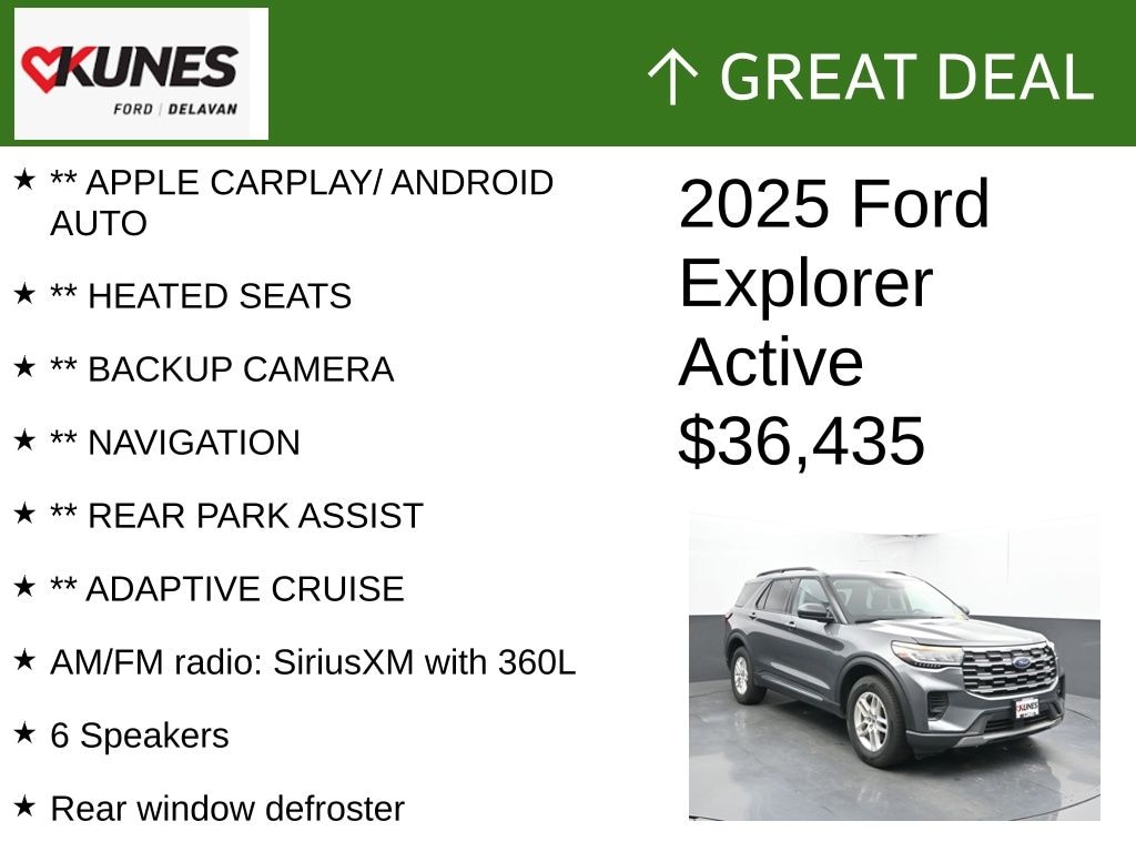 Certified 2025 Ford Explorer Active SUV