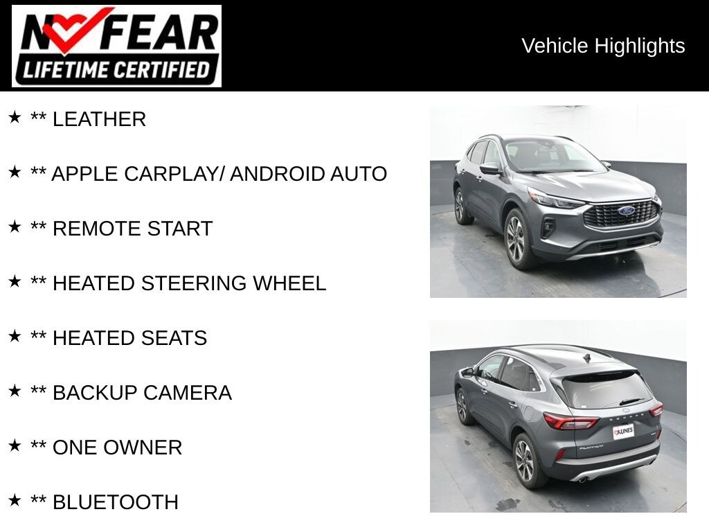 Certified 2024 Ford Escape Platinum SUV
