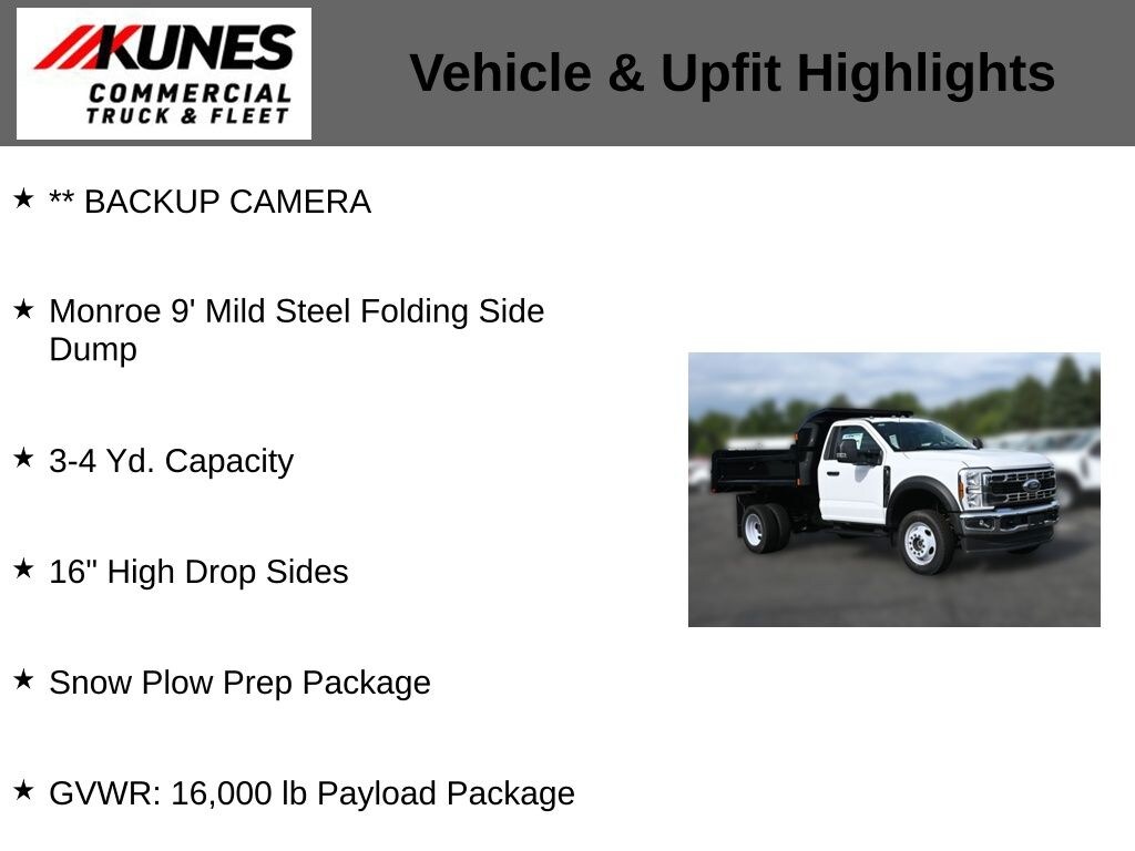 New 2025 Ford F-450 Chassis XL Dump Truck Truck Regular Cab