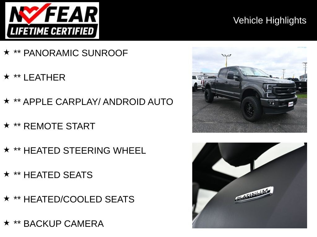 Certified 2020 Ford F-350 Platinum Truck Crew Cab