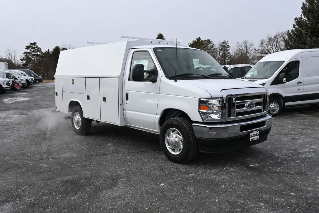 New 2025 Ford E-350 Cutaway Base Enclosed Service Body Truck