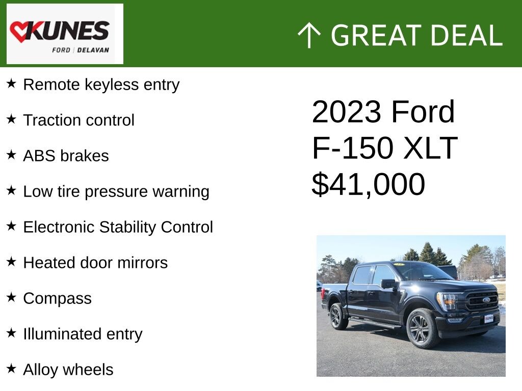 Certified 2023 Ford F-150 XLT Truck SuperCrew Cab