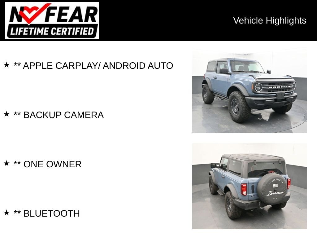 Certified 2025 Ford Bronco Base SUV