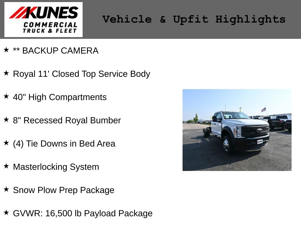 New 2024 Ford F-450 Chassis XL Service Utility Body Truck Super Cab