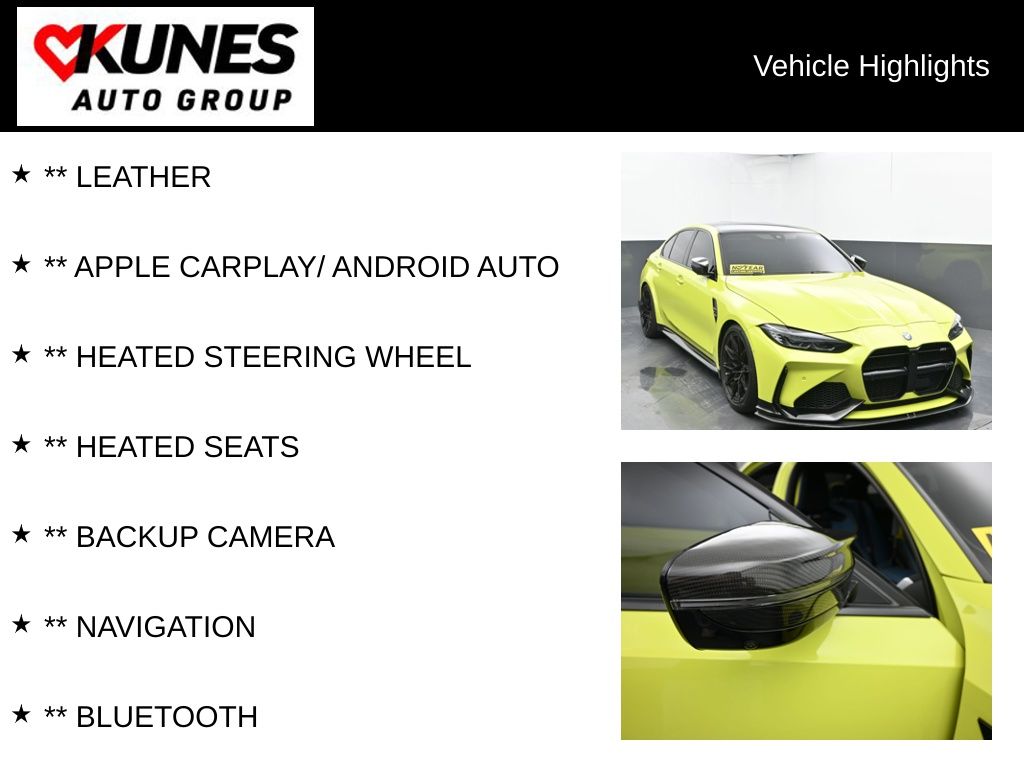 Certified 2023 BMW M3 Sedan Base with VIN WBS53AY03PFR45077 for sale in Delavan, WI
