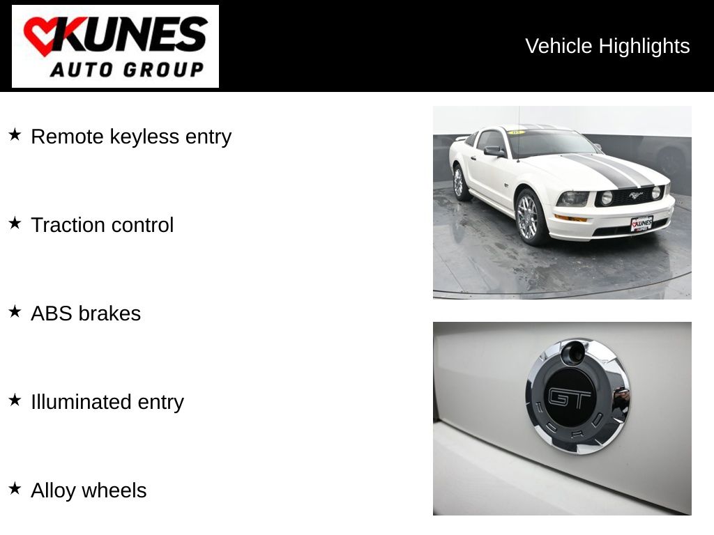 Used 2005 Ford Mustang GT Deluxe with VIN 1ZVHT82H255230500 for sale in Delavan, WI