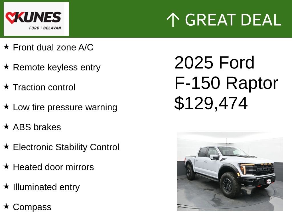 Used 2025 Ford F-150 Raptor-R Truck SuperCrew Cab