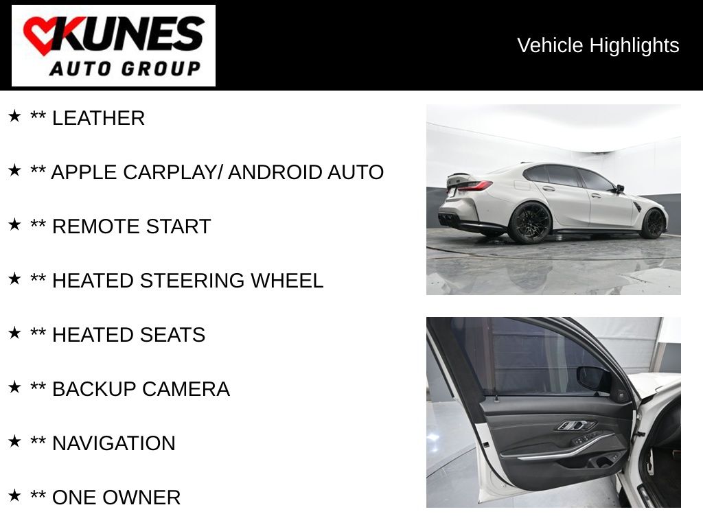 Certified 2023 BMW M3 Sedan Base with VIN WBS43AY09PFP74637 for sale in Delavan, WI
