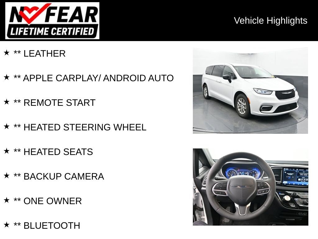 Certified 2025 Chrysler Pacifica Select Van Passenger Van