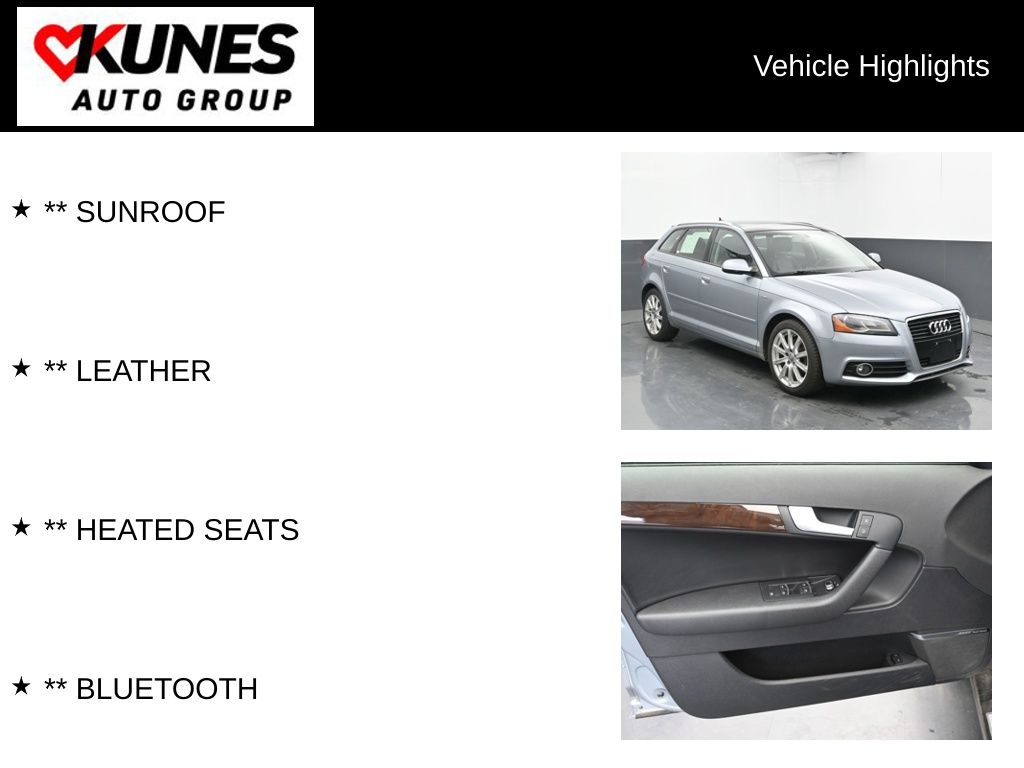 Used 2012 Audi A3 Premium with VIN WAUKJAFM5CA082289 for sale in Delavan, WI