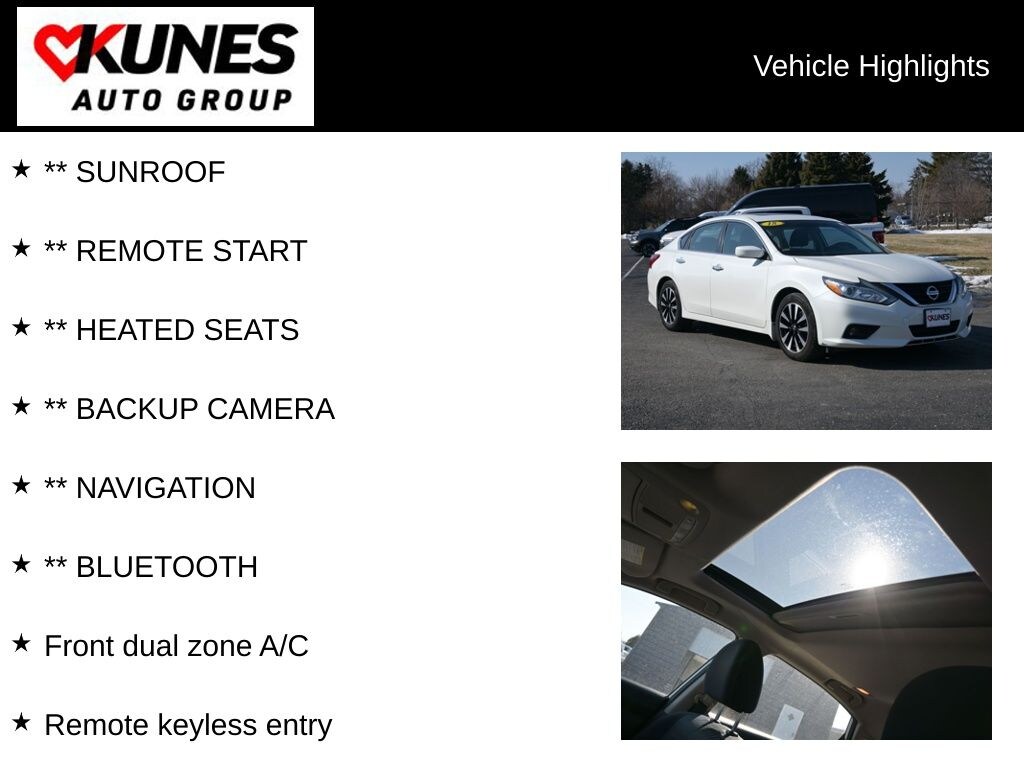 Used 2018 Nissan Altima 2.5 SV Sedan