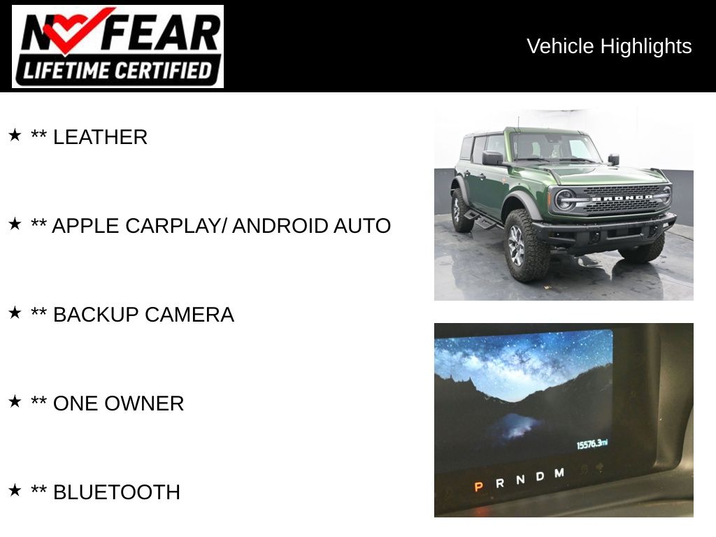 Certified 2024 Ford Bronco 4-Door Badlands with VIN 1FMEE9BPXRLB13127 for sale in Delavan, WI