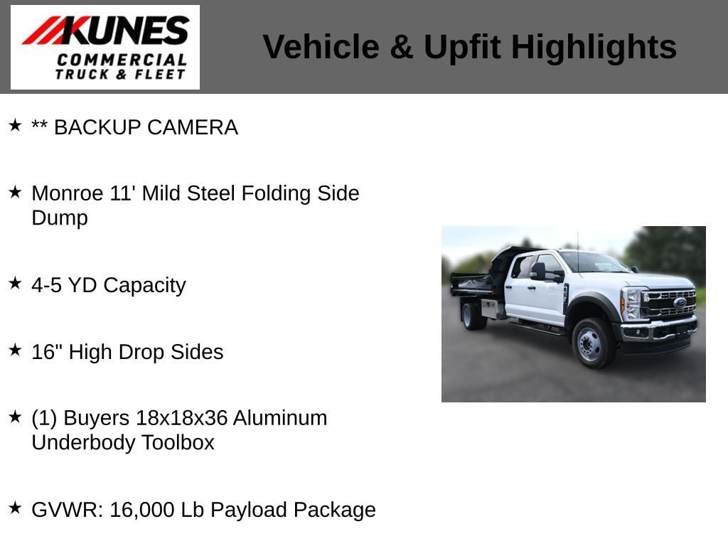 New 2026 Ford F-450 Chassis XL Dump Truck Truck Crew Cab