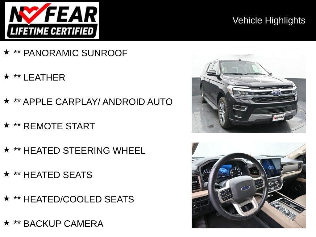 Certified 2024 Ford Expedition Limited with VIN 1FMJK2A89REA37395 for sale in Delavan, WI