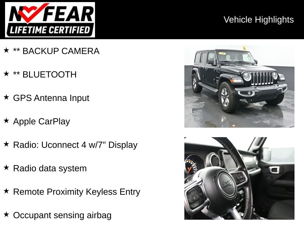 Used 2021 Jeep Wrangler Unlimited Sahara SUV