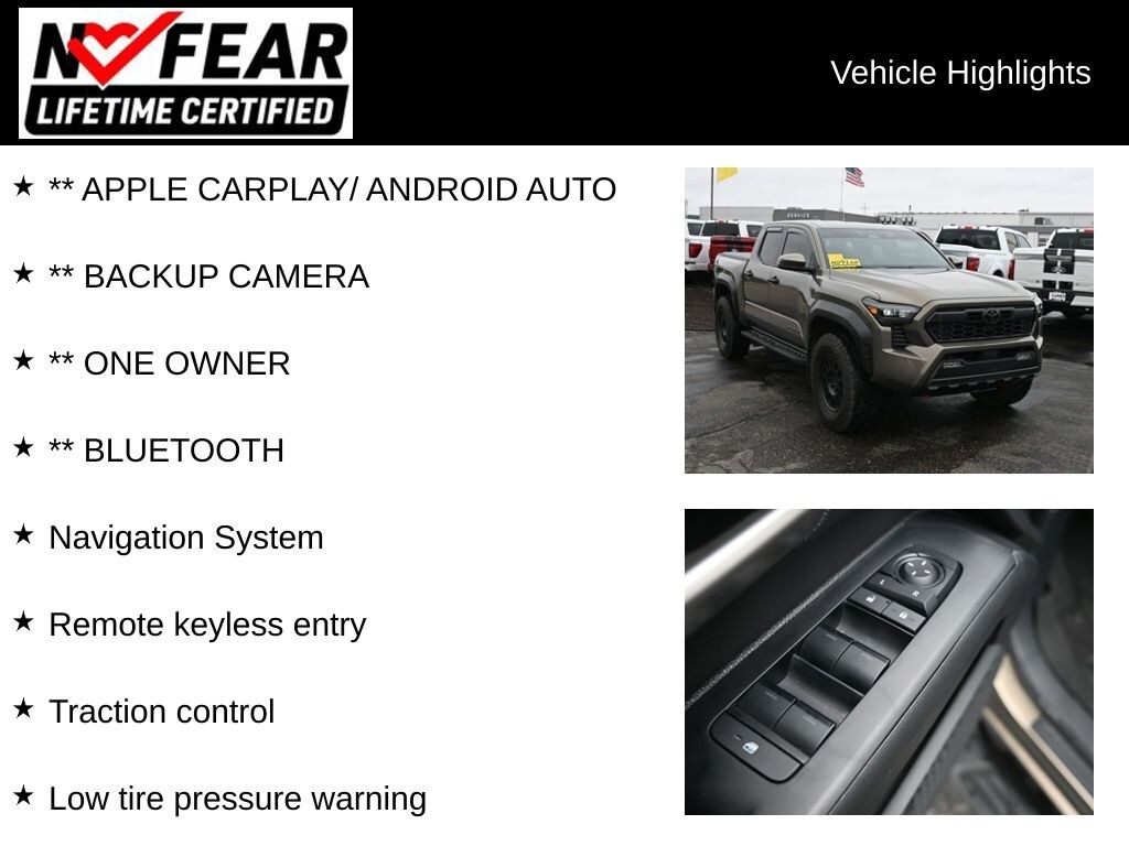 Certified 2025 Toyota Tacoma i-FORCE MAX TRD Off Road Truck Double Cab